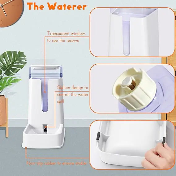 Automatic Cat and Dog Feeder and Waterer
